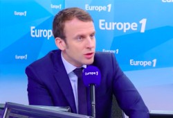 Emmanuel Macron, invité pour la Matinale d'Europe 1 le 29 mars
