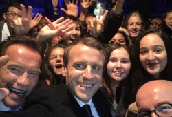 Macron selfie One Planet