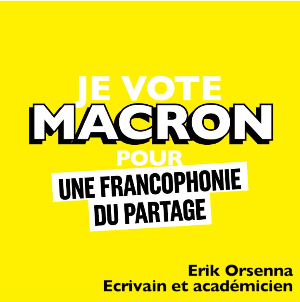 #JeVoteMacron pour valoriser la francophonie, un trésor que l'on partage.